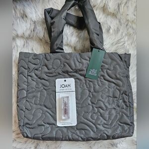 JOAH Lip & Wild Fable Green Quilted Tote Bag